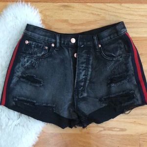 Side Stripe High-Rise Shorts